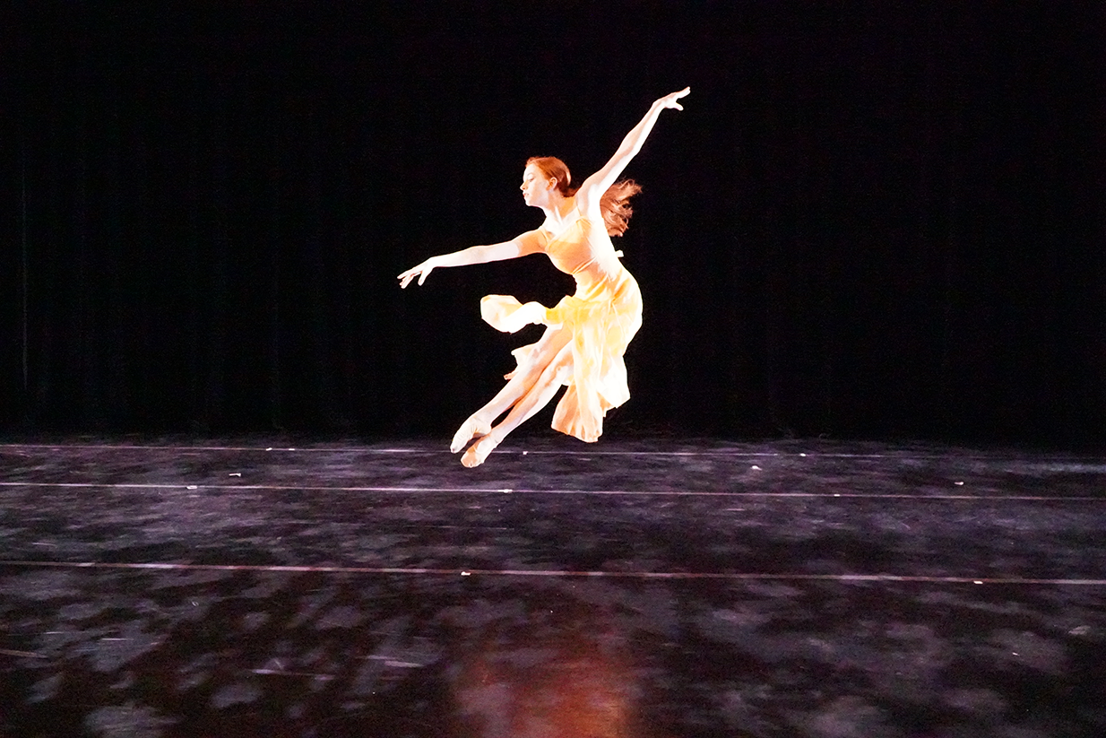 Dancer Leaping in Air